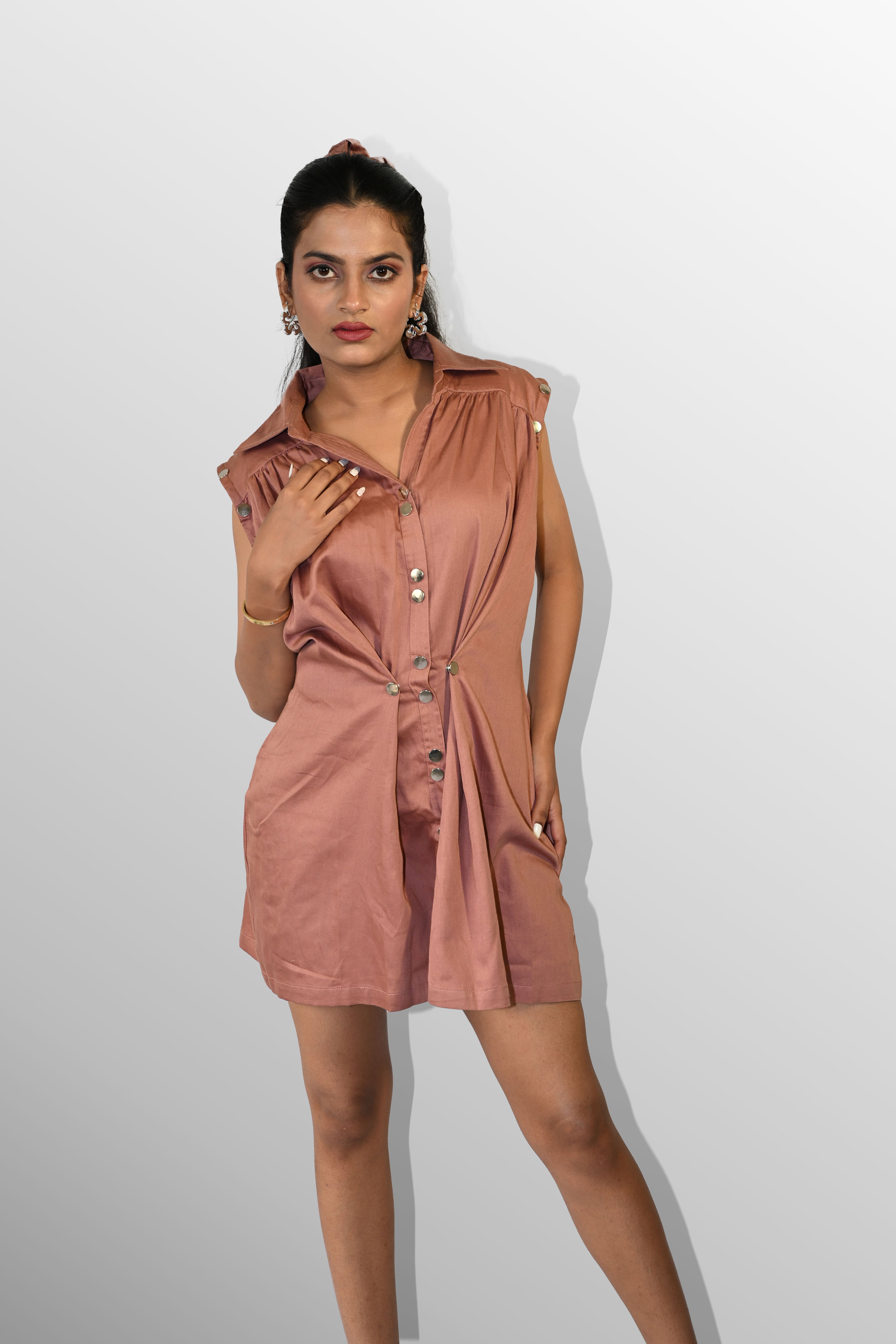 Brown Shirt dress